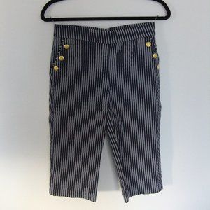 (Worn only twice) Navy stripped dressy bermudas